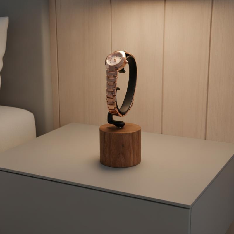 1PCS Wooden C-Shaped Watch Hol - Jewelry And Watches Inc recension och pris
