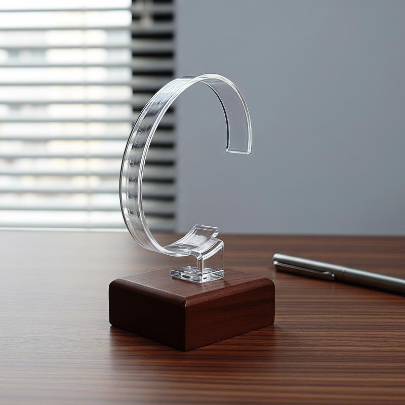 Wooden C-Shaped Watch Holder J - Jewelry And Watches Inc recension och pris
