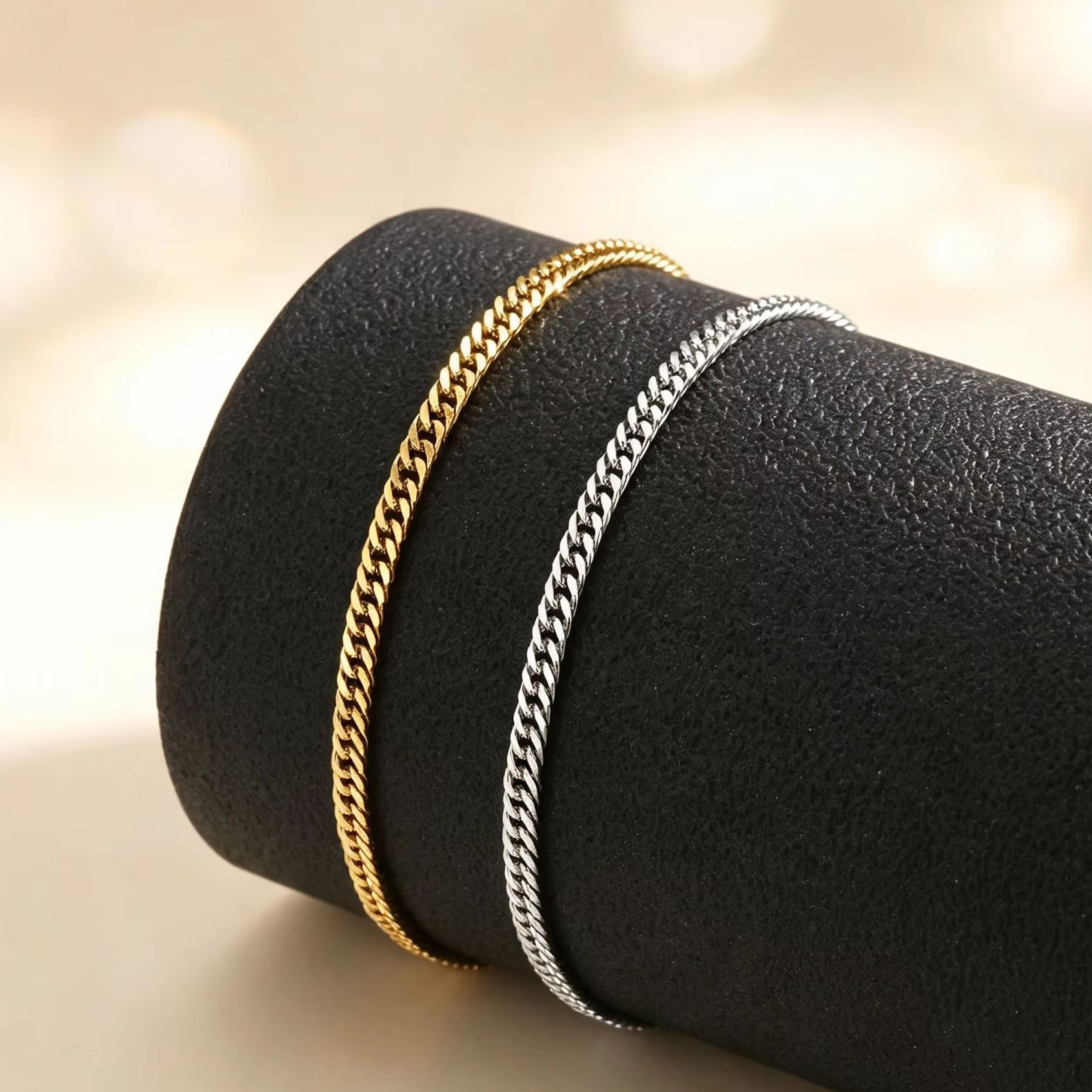 Thin Cuban Ankle Bracelet For  - Jc Jewelry & Watches Photos recension och pris