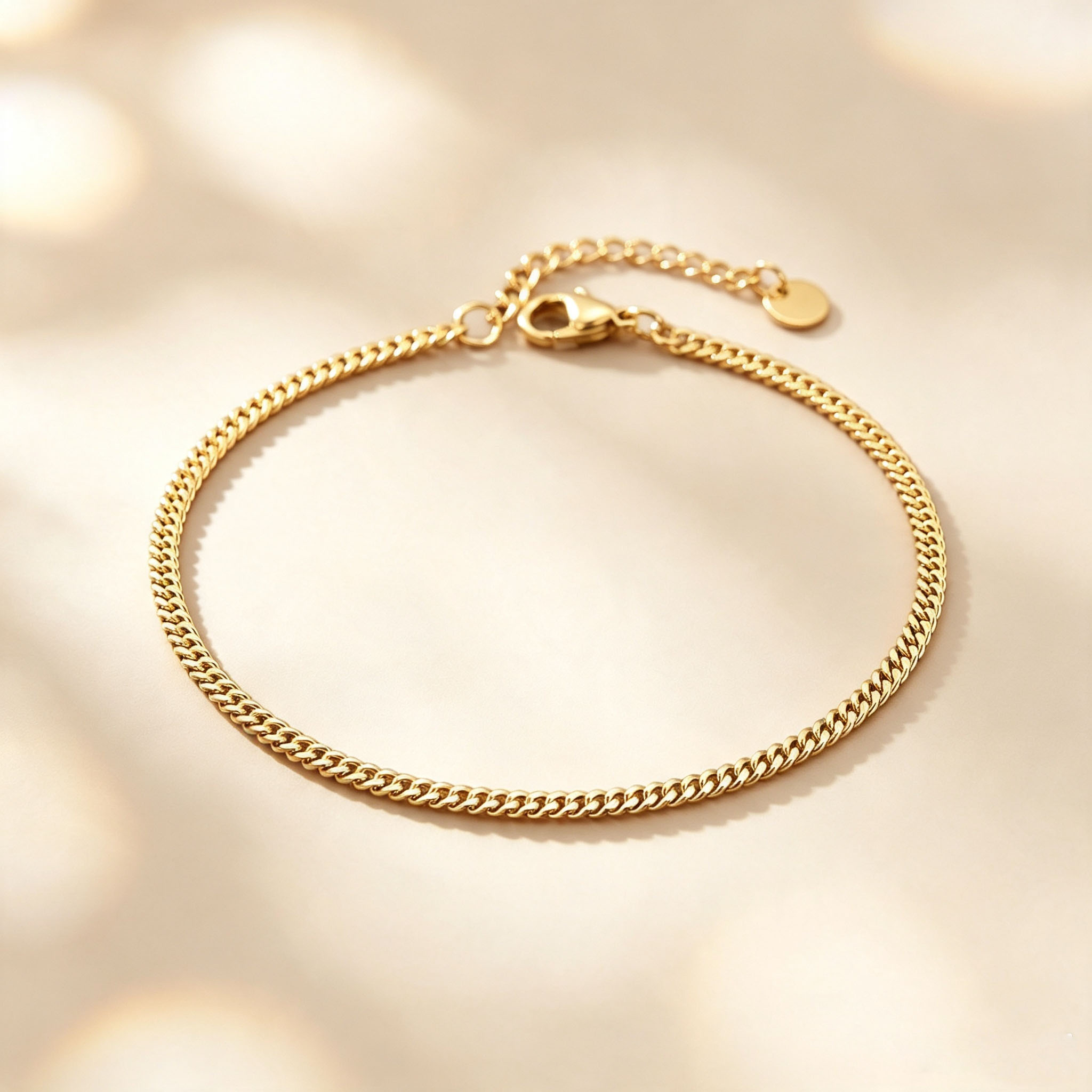 Thin Cuban Ankle Bracelet For  - Jc Jewelry & Watches Photos recension och pris