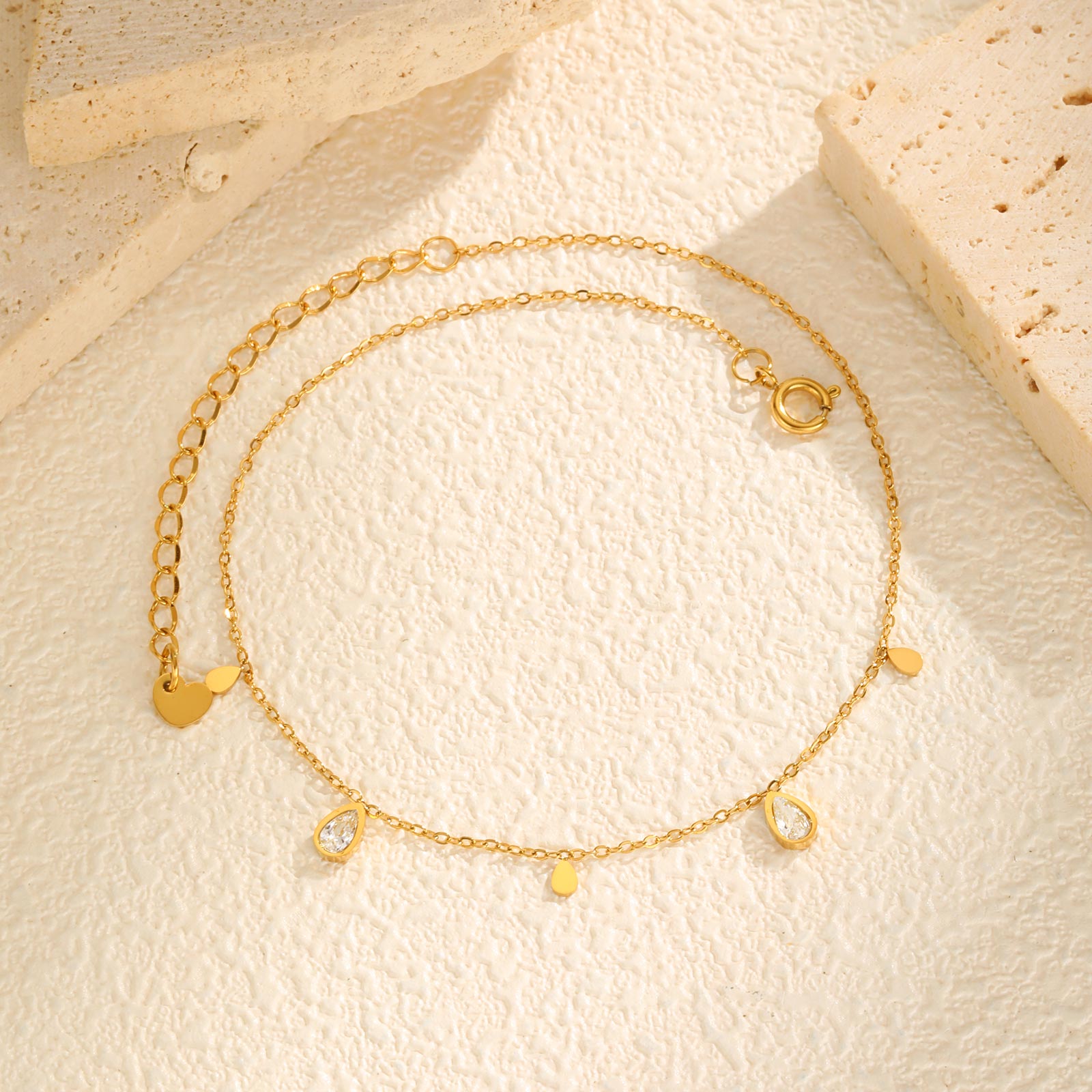 Dainty Water Drop Zircon Ankle - Jc Jewelry & Watches Photos recension och pris