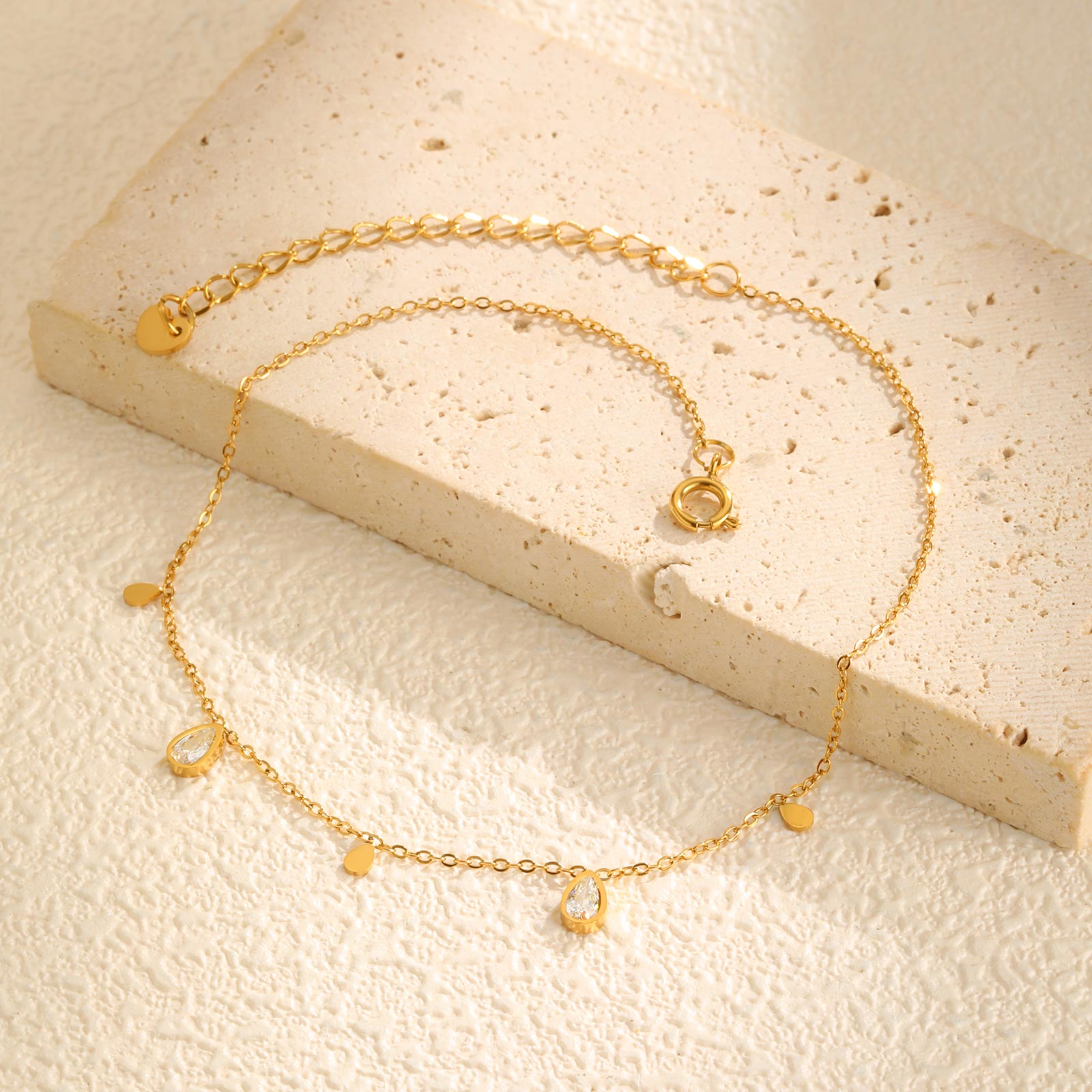 Dainty Water Drop Zircon Ankle - Jc Jewelry & Watches Photos recension och pris