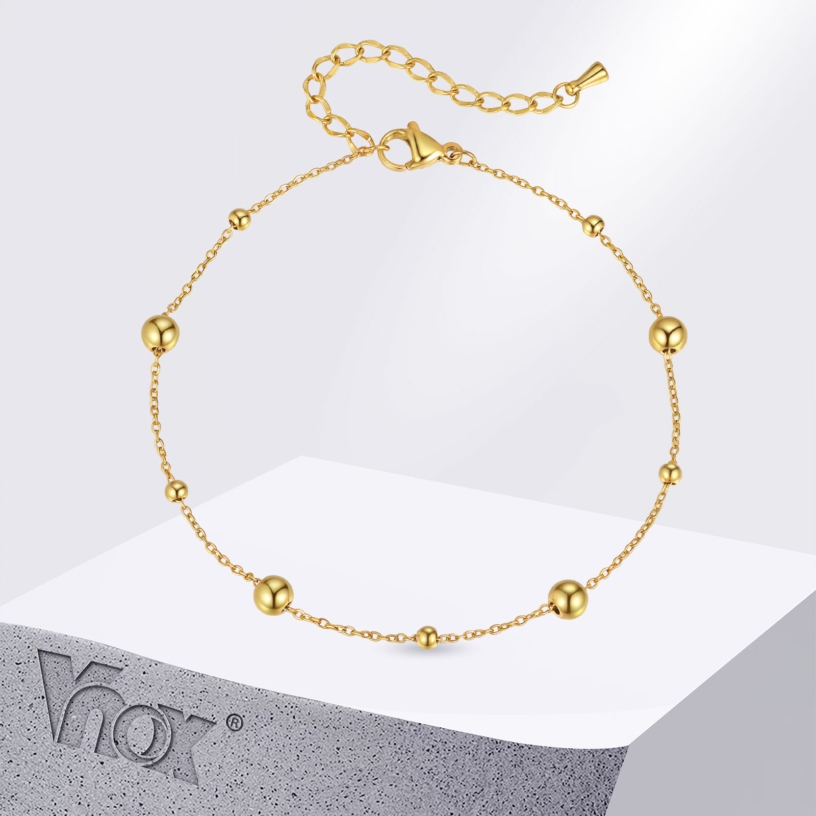 Vnox Stainless Steel Small Bea - Jc Jewelry & Watches Photos recension och pris
