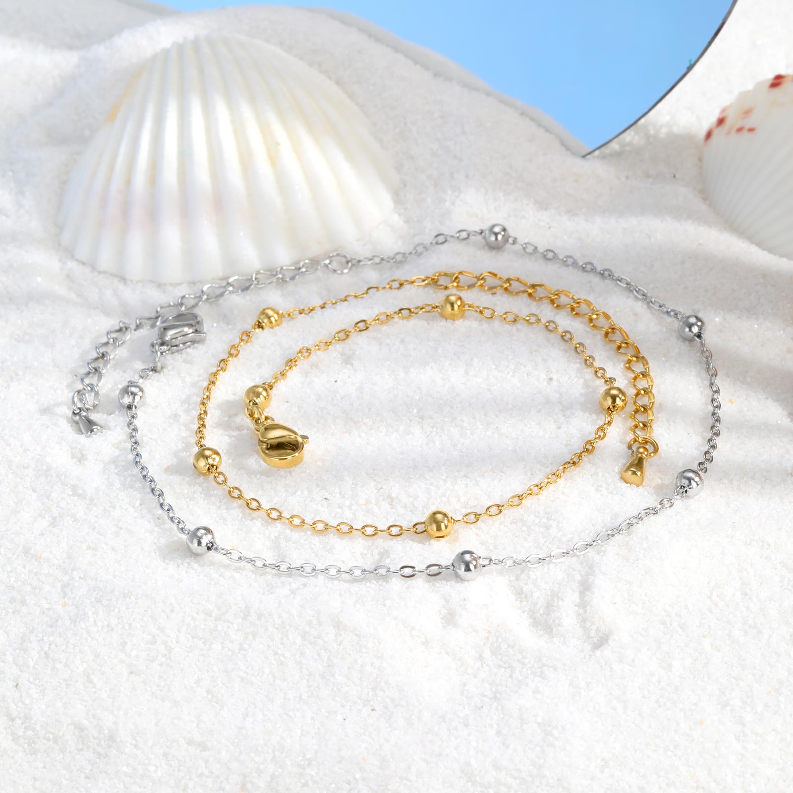 Stainless Steel Beaded Chain A - Jc Jewelry & Watches Photos recension och pris